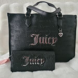 Juicy Couture Upgrade U Tote Bag with Matching Cluth Wallet.